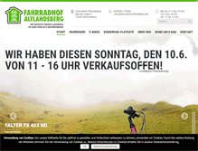 Tablet Screenshot of fahrradhof-altlandsberg.de